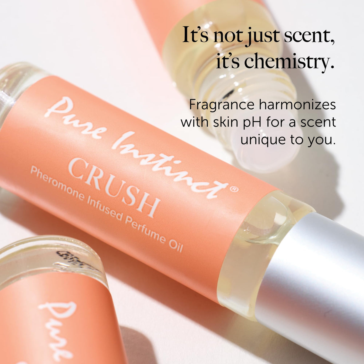Pure Instinct CRUSH cruelty-free packaging emphasizes ethical beauty