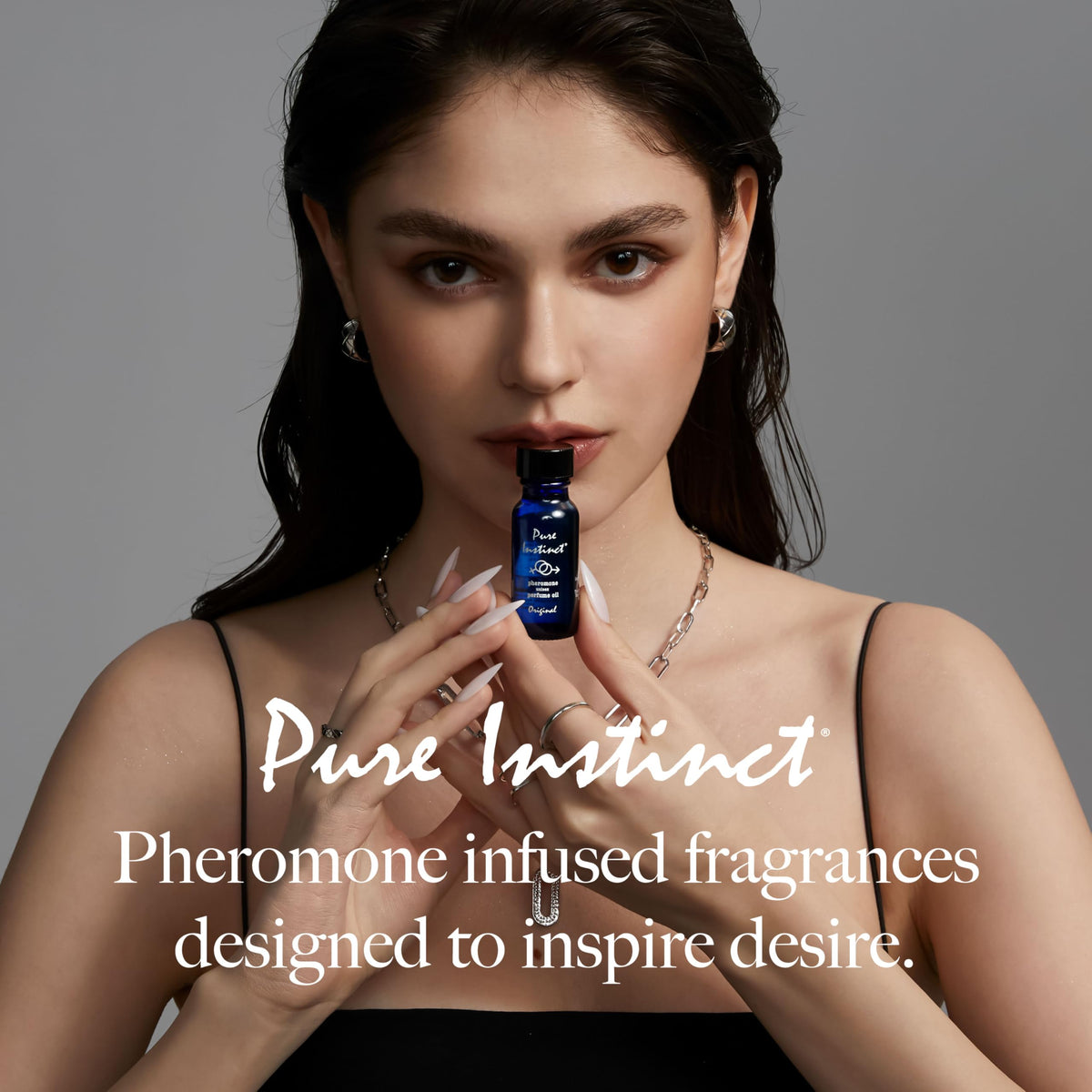 Pure Instinct diffuser-compatible fragrance enhances room ambiance with a subtle aroma.