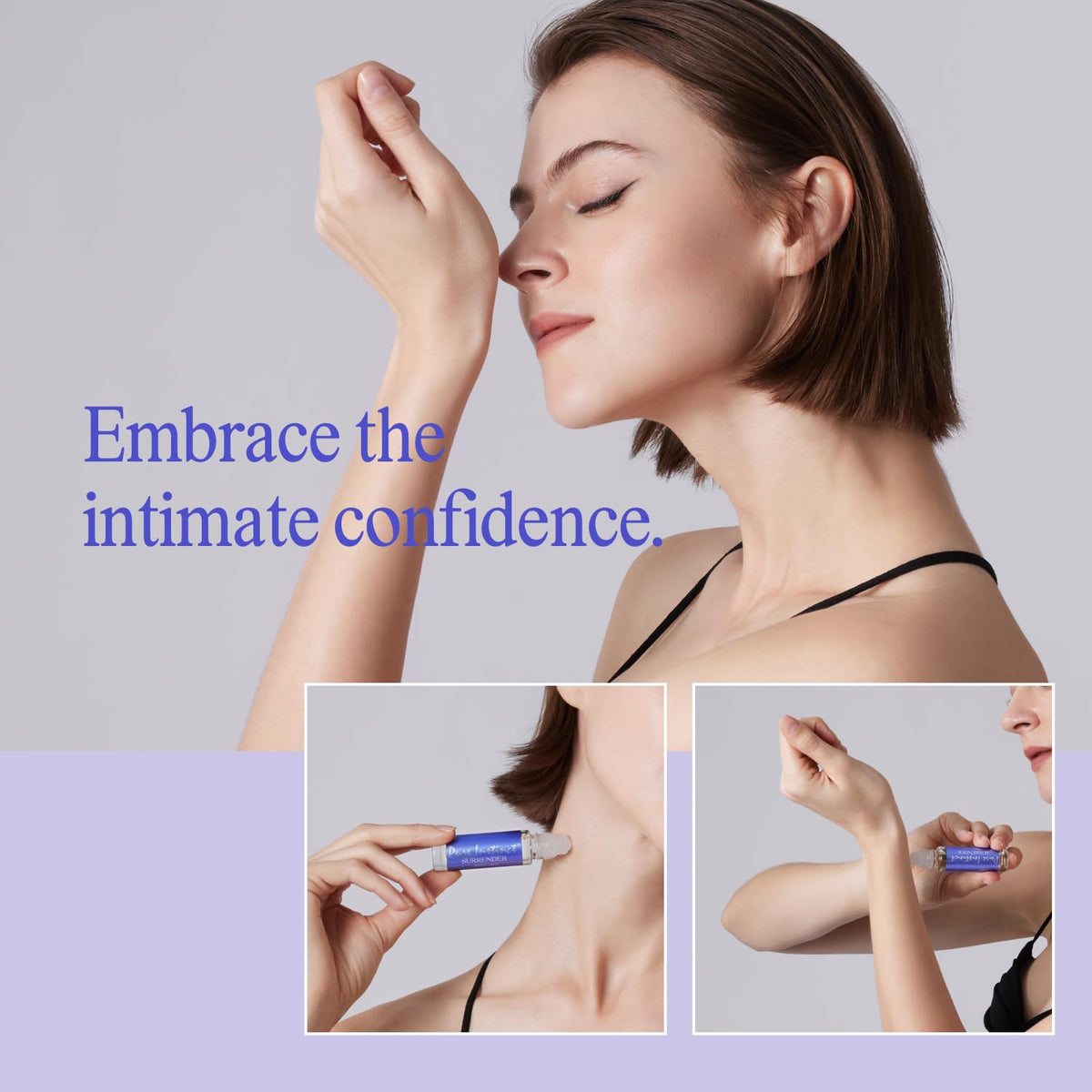 Pure Instinct SURRENDER packaging shows TSA-ready travel size