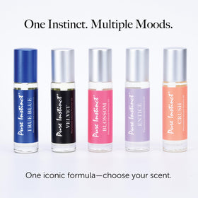 Pure Instinct Velvet fragrance experience softly enhances mood without overpowering senses.