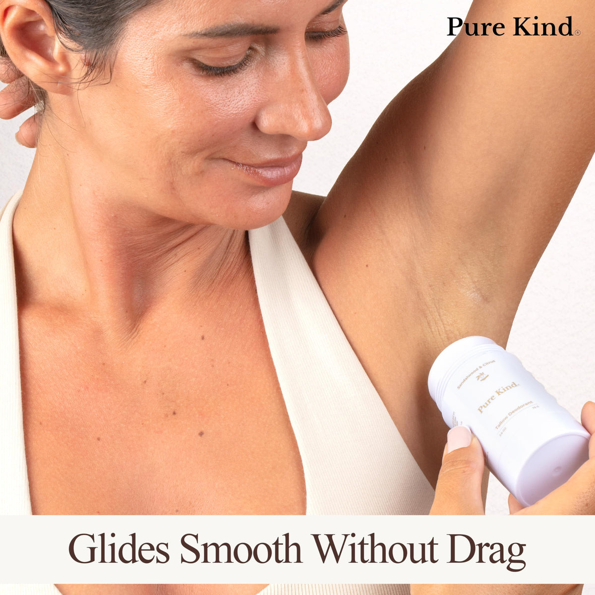 Pure Kind jojoba oil beeswax vitamin E blend nourishes skin while fighting odor naturally