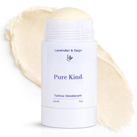 Pure Kind Lavender Sage deodorant stick shown for everyday fresh scent and gentle protection.
