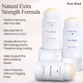 Pure Kind sandalwood citrus scent provides a refreshing, no-stress aroma for all-day confidence