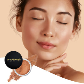 Pure Minerals Lure Bronze Warmth beauty routine shot suggests versatile use
