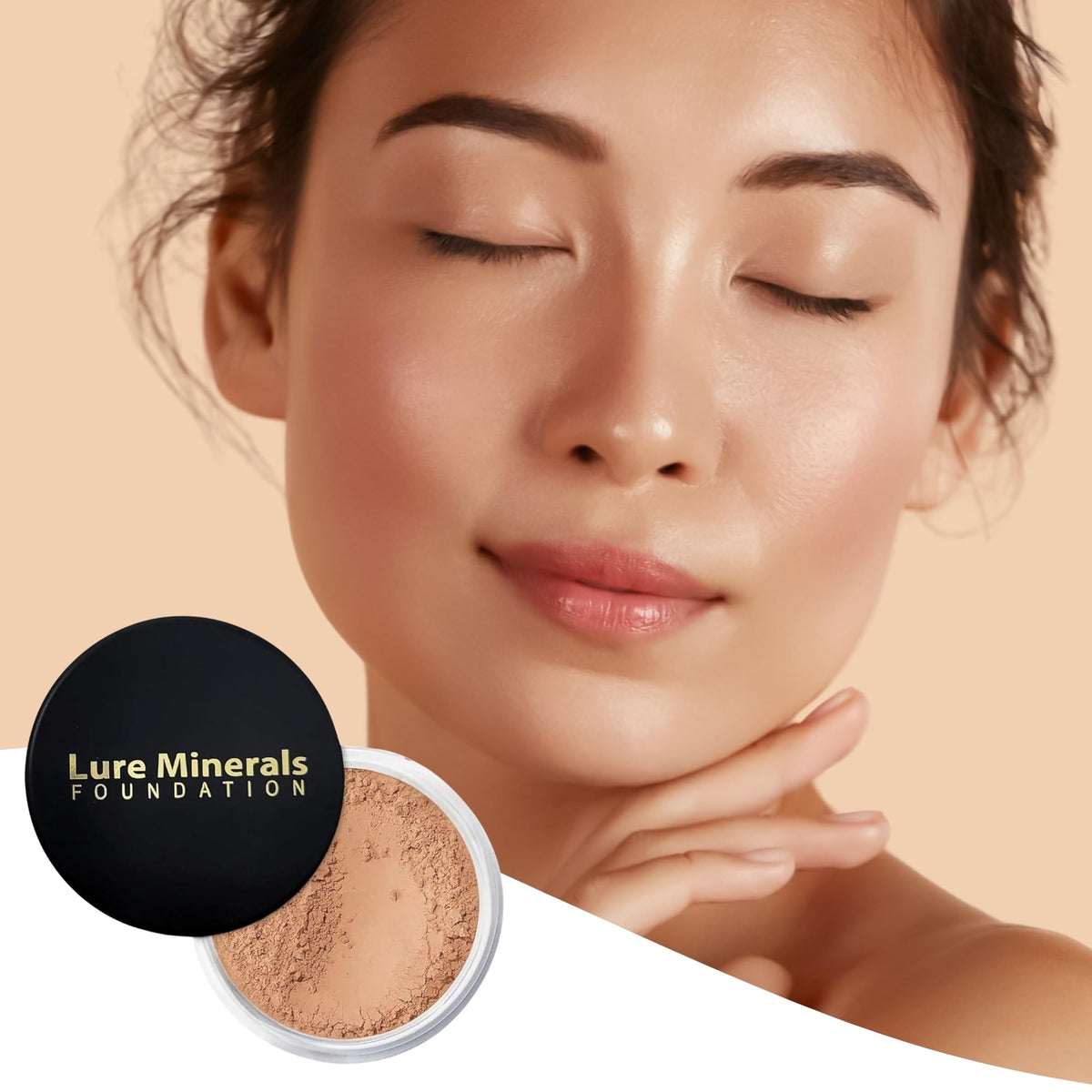 Pure Minerals Lure Minerals packaging jar and sifter highlight portable, mess-free setup