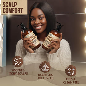 Pure Nature Lux Spa spa-like bathroom scene suggesting salon-grade routine.