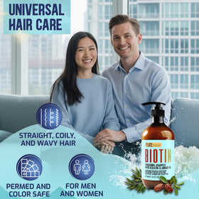 Pure Nature Lux Spa color safe permed hair biotin shampoo
