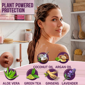 PURE NATURE LUX SPA coconut oil nourishes strands in this product