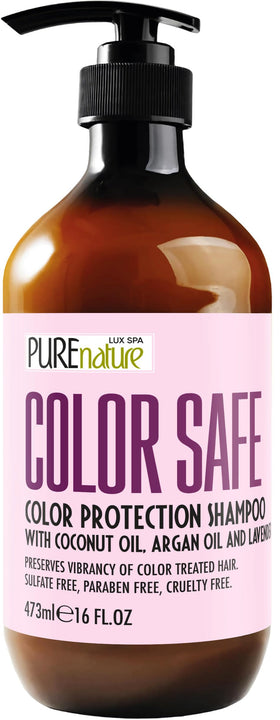 PURE NATURE LUX SPA color safe shampoo pump for easy application