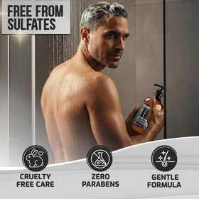 Pure Nature Lux Spa shampoo foam shows rich lather for thorough cleansing