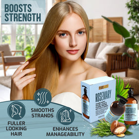 Pure Nature Lux Spa rosemary conditioner coating helps detangle and adds shine.