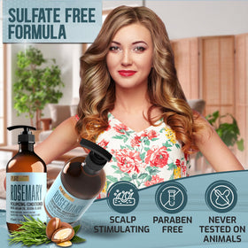 Rosemary set packaging from Pure Nature Lux Spa highlights premium salon-grade quality.