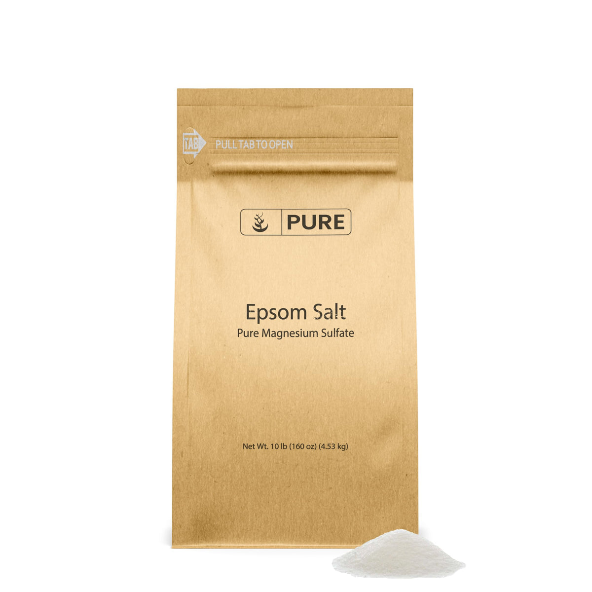 Pure Original Ingredients Epsom Salt 10lb bag for a relaxing soak.