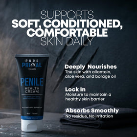 Pure Primal oil blend ingredients highlighting nourishing hydration for sensitive skin.