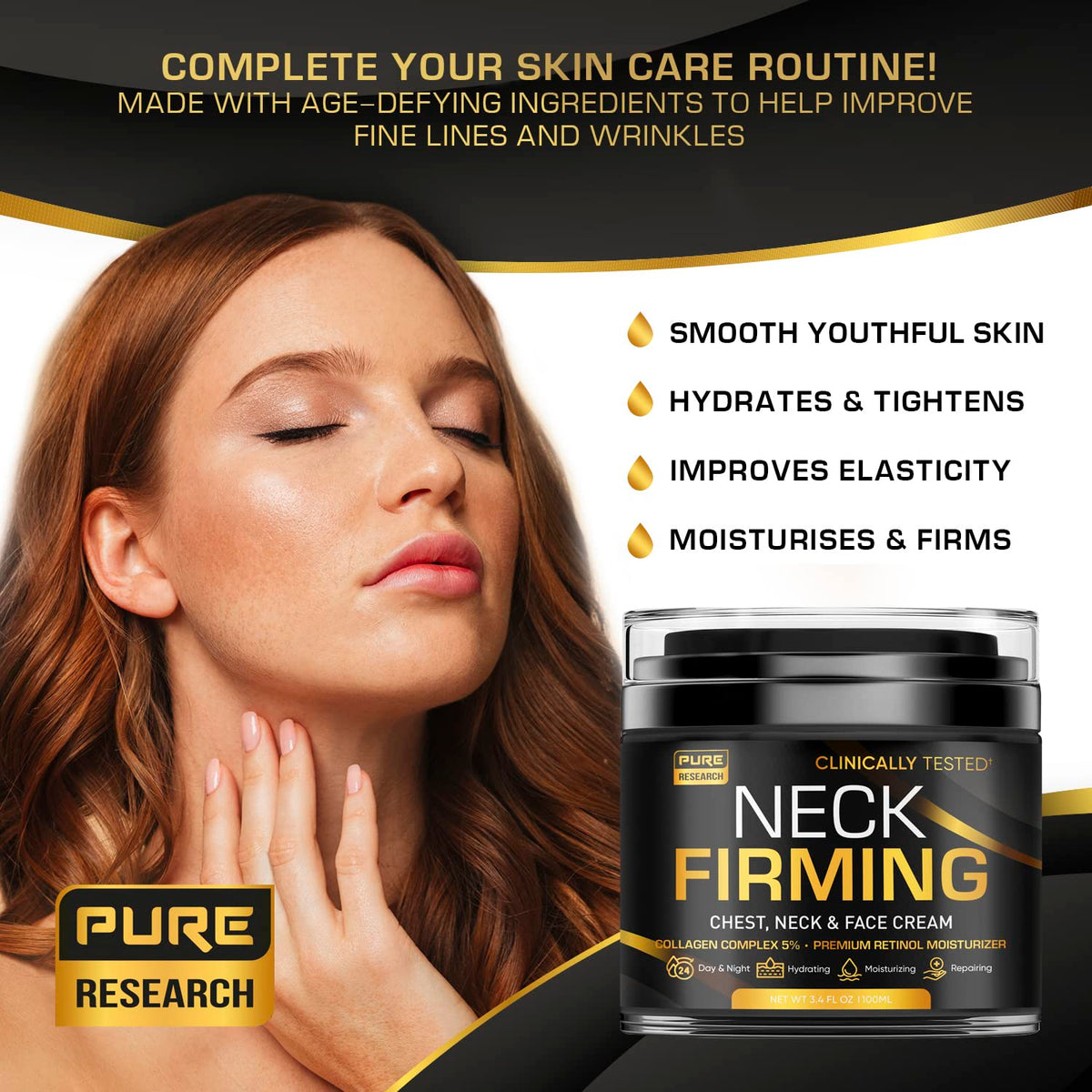 Pure Research cream texture closeup reveals rich, nourishing consistency for the skin