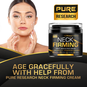 Pure Research neck massage application scene shows easy twice-daily routine