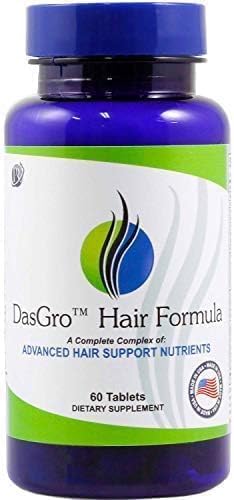 Pure Results Nutrition DasGro hair growth bottle supports a healthier scalp naturally.