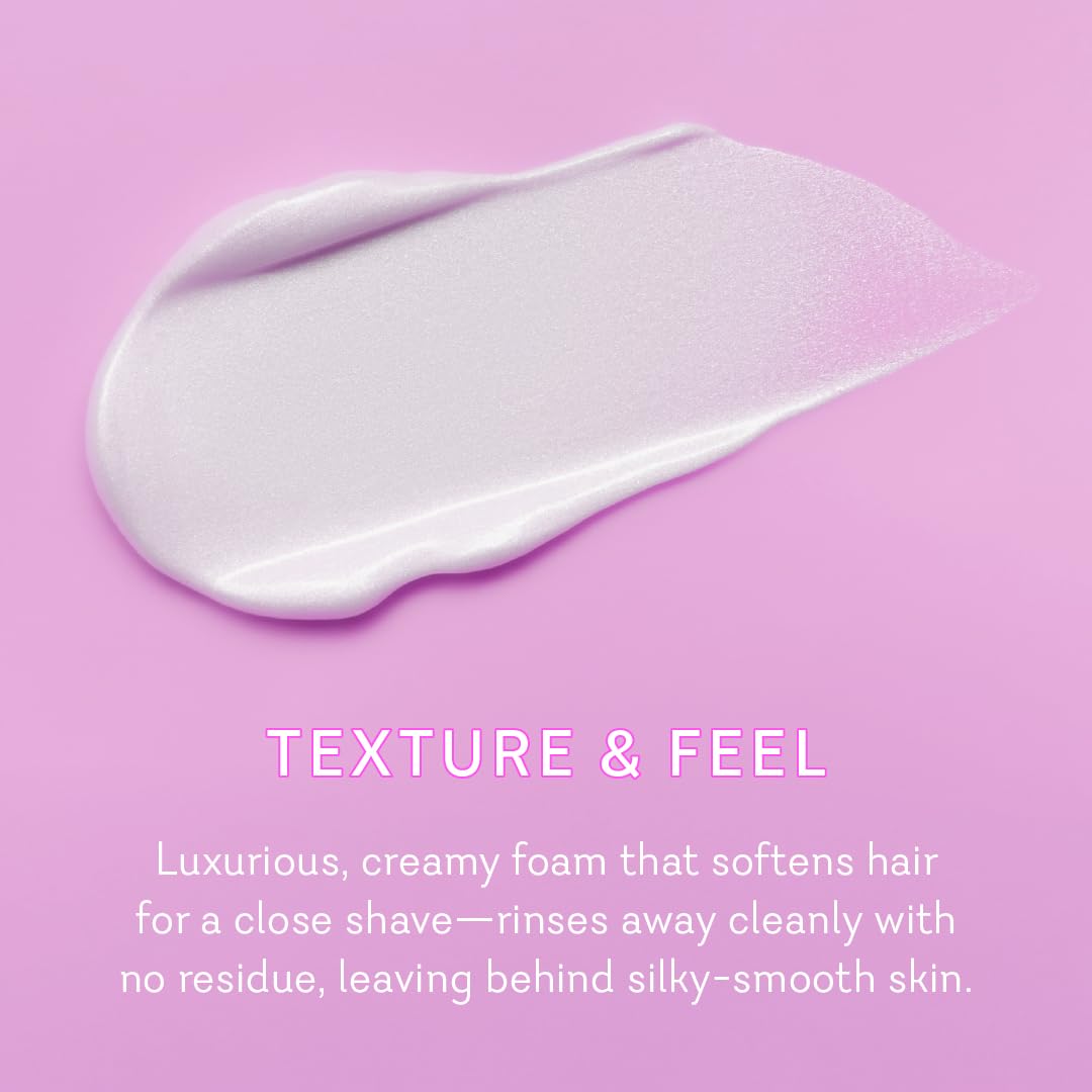 Pure Romance Vuluxe jojoba oil highlight enhances comfortable razor movement