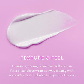 Pure Romance Vuluxe jojoba oil highlight enhances comfortable razor movement