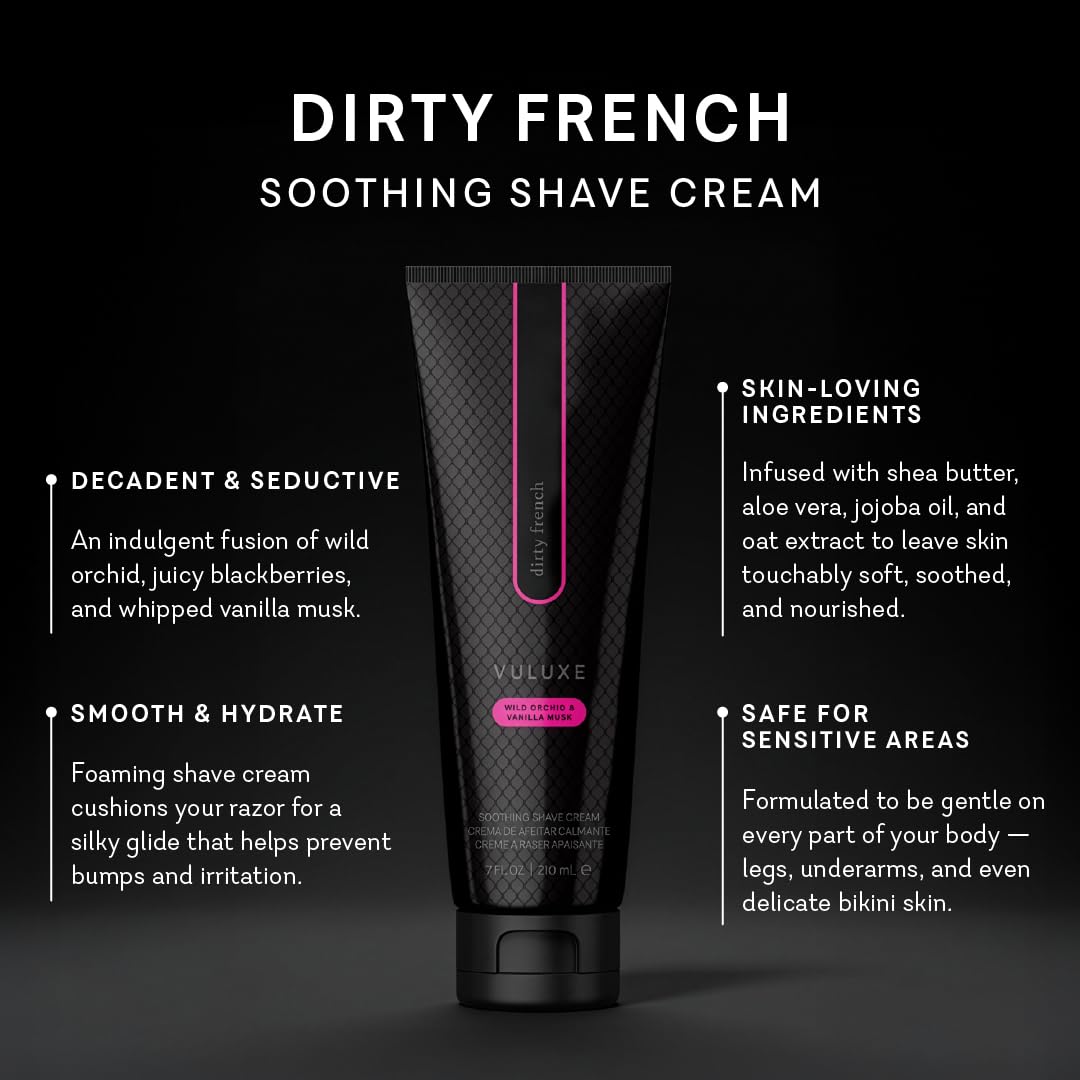 Vuluxe bottle with shea butter and jojoba oil for skin hydration