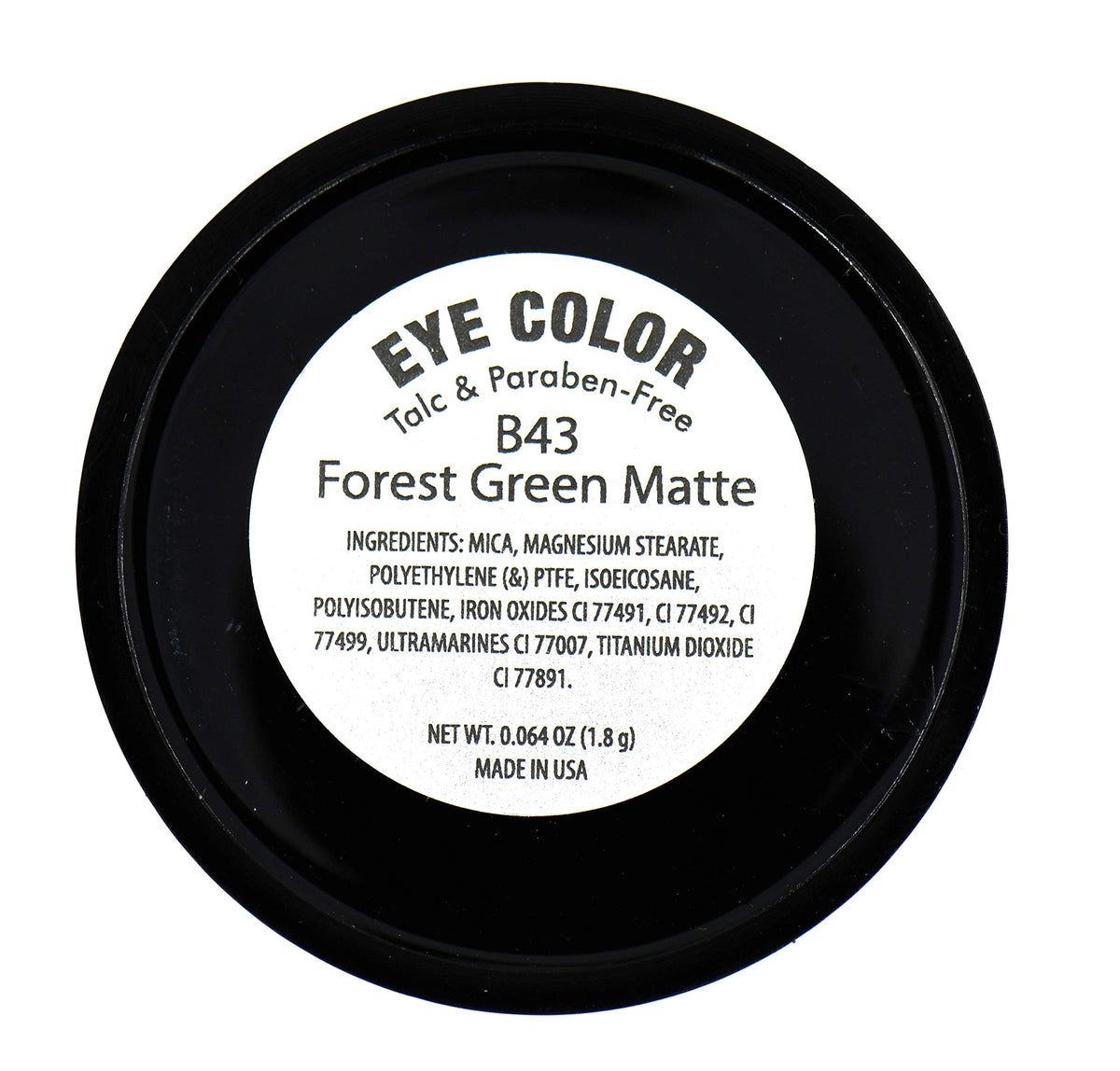 Pure Ziva Dark Green eye shadow adds depth with earthy undertones for evening wear.