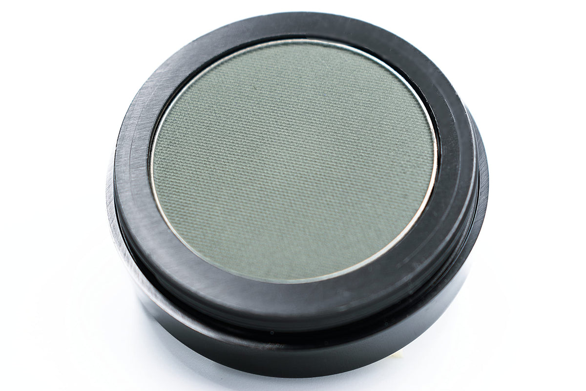Pure Ziva Sage eye shadow blends smoothly for a soft, natural lid wash.