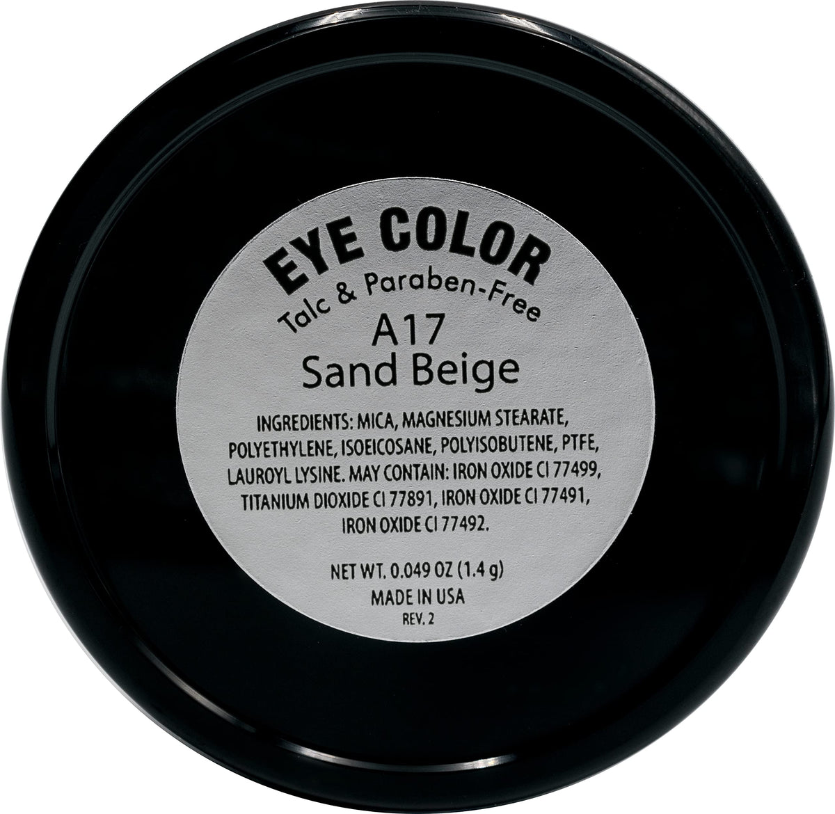 Pure Ziva Sand Beige eye swatch showing neutral pigment for versatile looks