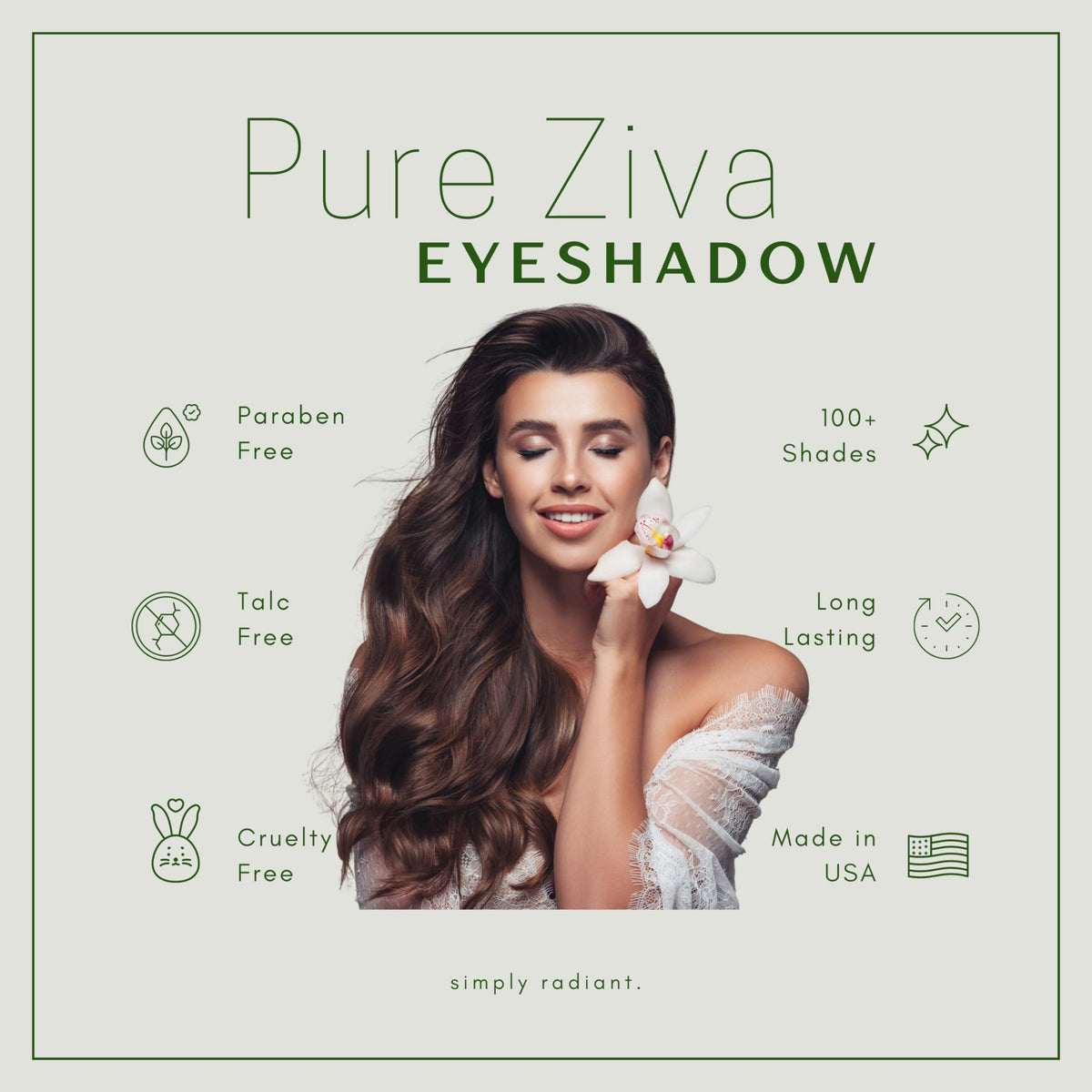 Pure Ziva Smokey Plum brush application demonstrates easy blending