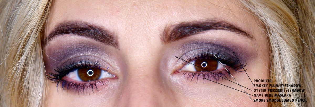 Pure Ziva Smokey Plum evening look using deep plum for drama