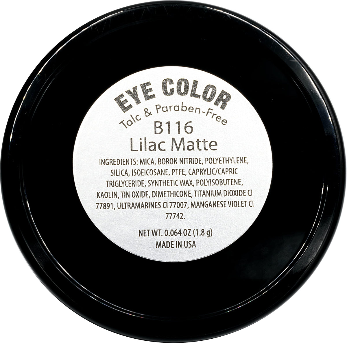 Pure Ziva soft light pink lavender pressed eyeshadow for soft glam possibilities.