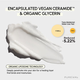 PURE’AM cruelty-free vegan ingredients label and clean formulation