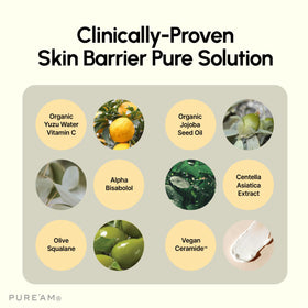 Applying PURE’AM moisturizer on hand for daily hydration