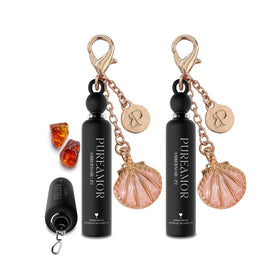 PUREAMOR Amber Noir bottle close-up for daily gourmand wear.
