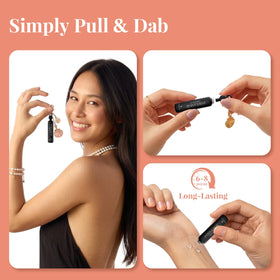 PUREAMOR Amber Noir dropper applicator for precise dabs.