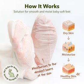 Purederm exfoliation leaves feet soft and smooth.