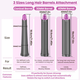PUREGUST Dyson Airwrap compatible accessory for quick, stylish curls