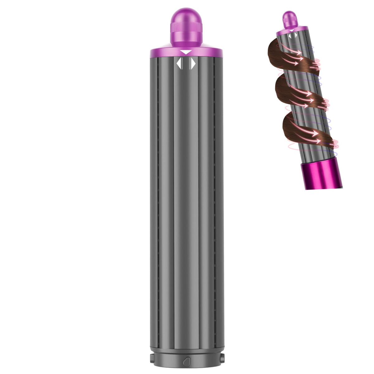 PUREGUST 1.6in long hair barrel attachment for Dyson Airwrap creating effortless loose waves