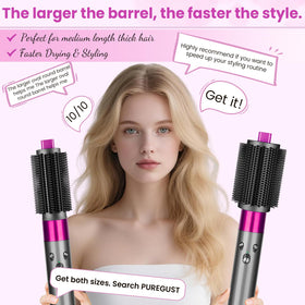 PUREGUST rose brush bristle closeup emphasizes ultra-soft glide for gentle detangling