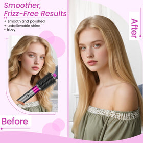 PUREGUST rose brush controls flyaways for a polished, salon-like finish