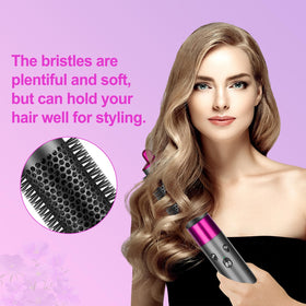 PUREGUST round brush bristles closeup shows heat-resistant design for durable styling.