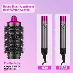 PUREGUST round brush rose packaging shows ready-to-use accessory for quick voluminous looks.