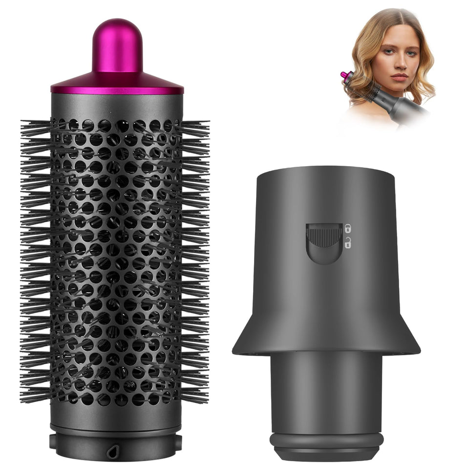 PUREGUST small round brush attachment on Dyson Airwrap for effortless root lift and volume.