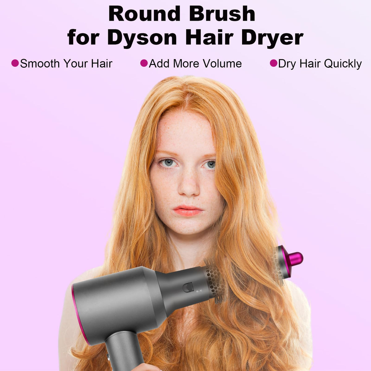 PUREGUST volumizing brush lifts roots while drying for added body.