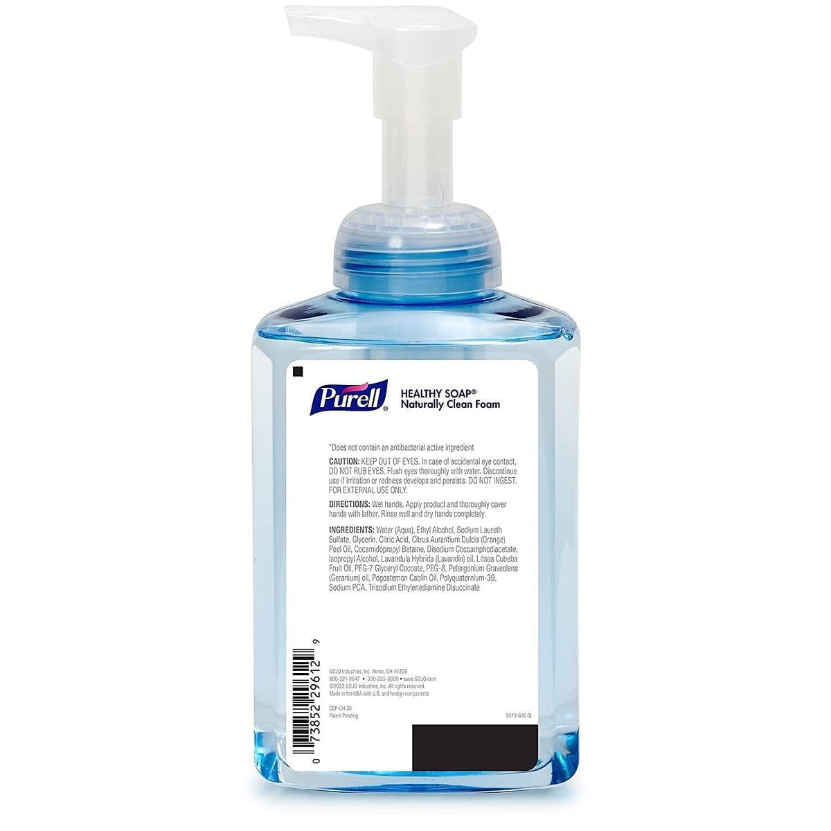 Purell CRT Healthy Soap foam closeup shows creamy foam and gentle formula.