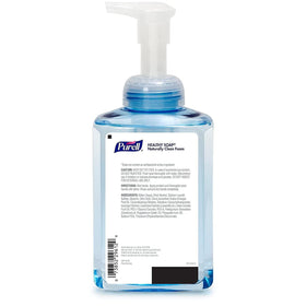 Purell CRT Healthy Soap foam closeup shows creamy foam and gentle formula.