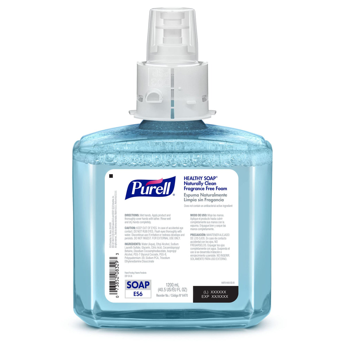 Purell ES6 automatic soap dispenser with 1200 mL refill.