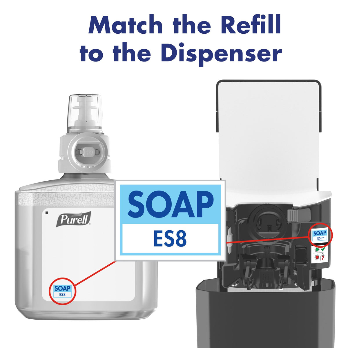 Purell factory-sealed refills reduce contamination risk during replacement.