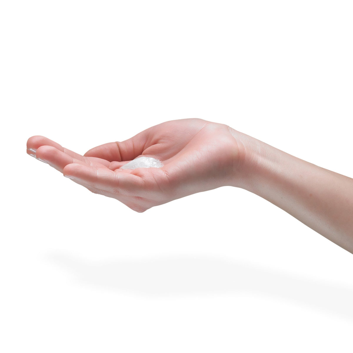 Fragrance-free foam texture highlighting gentle cleansing by Purell CRT.
