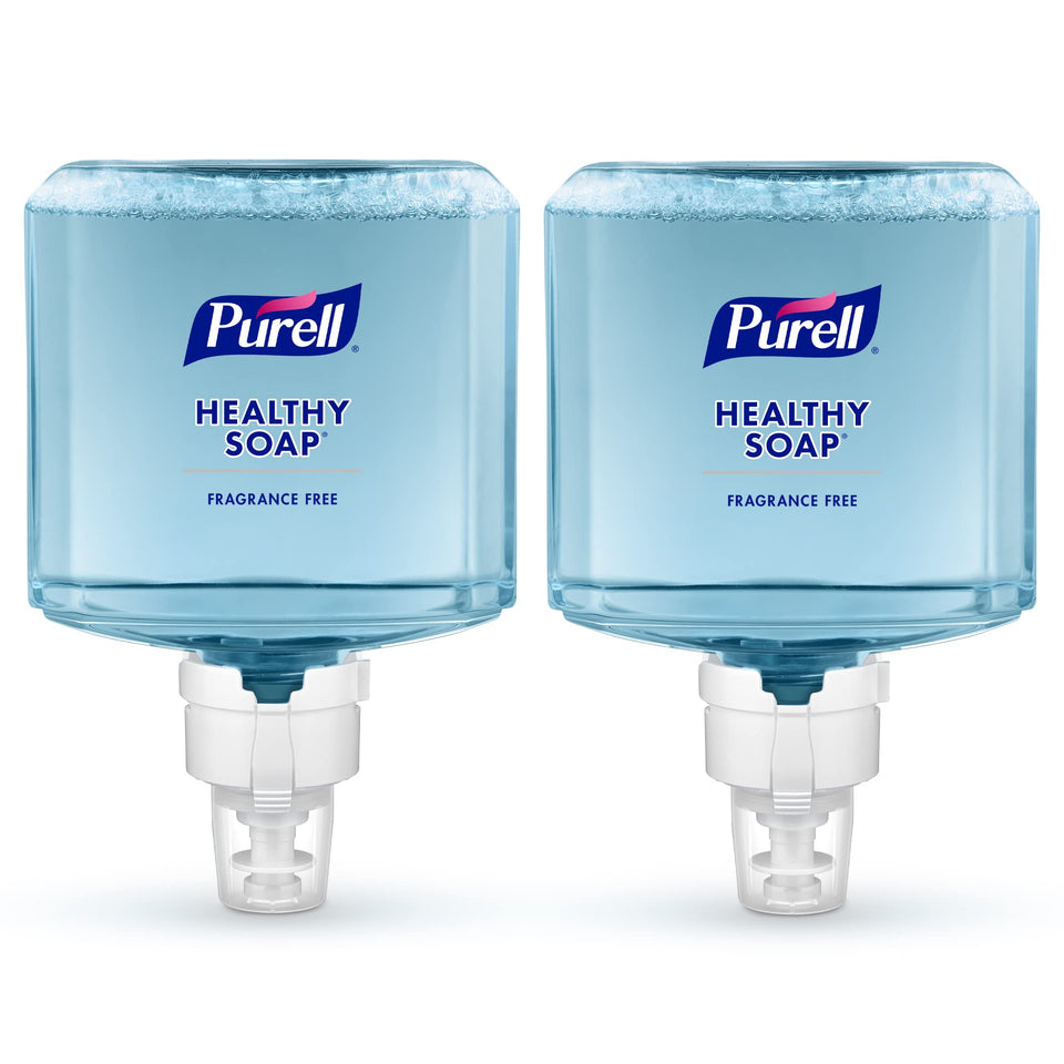 Purell HEALTHY SOAP Foam 1200 mL refill for ES8 with a visible level for easy monitoring.