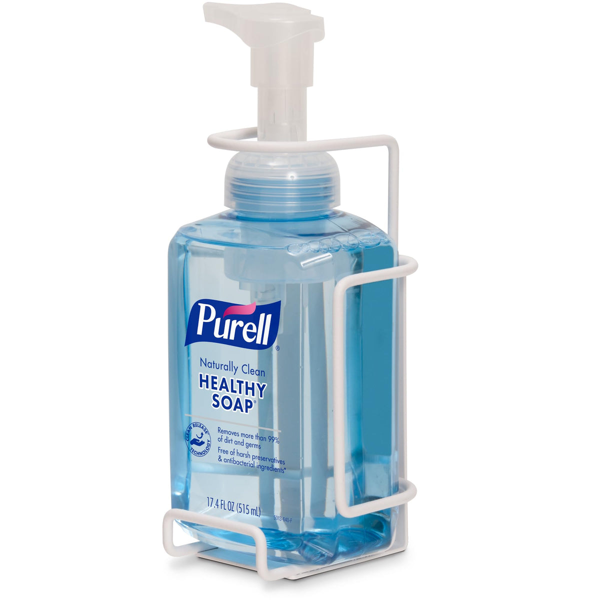 Foaming action of Purell HEALTHY SOAP for quick handwashing.